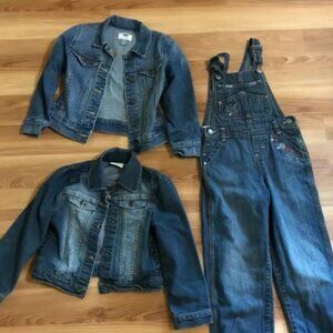 5T Jean Jackets and Bib overalls bundle